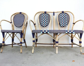 Authentic French Bistro Bench and Chair PICK UP ONLY (Los Angeles Area)