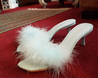 marabou slippers
