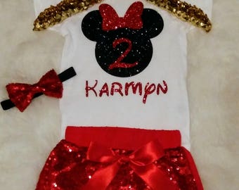 minnie mouse 3rd birthday outfit
