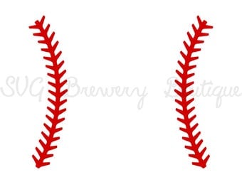 Baseball Stitch svg, png, dxf, pdf for cricut, silhouette studio, cutting machines, vinyl decal, stencil template, t shirt design