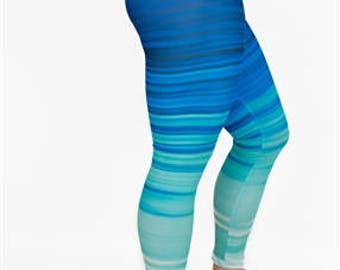 50 Shades of Blue Leggings