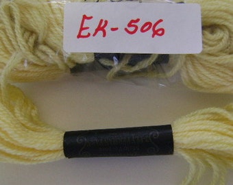 Yarn, Paragon, 100% Wool Crewel Needlepoint, #596 Pale Lemon Yellow, 8.8 Yards