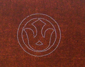 Vintage Japanese Stencil - Vintage Stencil - Kamon Stencil - Family Crest Kamon #80