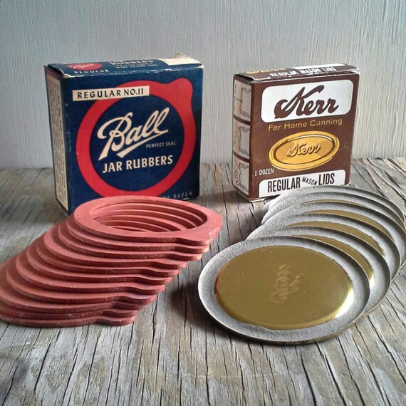 Kerr Lids & Ball Jar Rubber Rings, General Store Decoration, Canning Kitchen, Regular No. 11