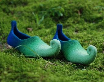 Ready to ship- size 43 fairy shoes felted slippers last minute gift