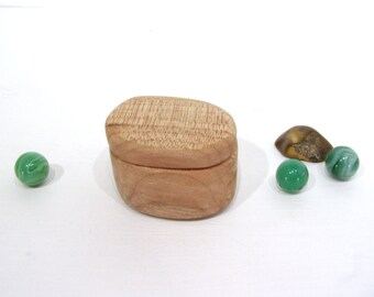Maple Wooden Box, engagement ring box, ring bearer box, Oregon Coast, proposal box, earring box, eco gift box, guitar pick box, Christmas
