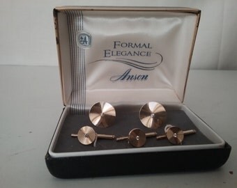 Vintage Anson Cuff Links and Studs in Original Presentation Box