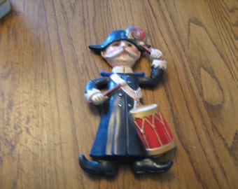 Vintage 10-1/2 " warco Japan E-2926 chalkware drummer boy