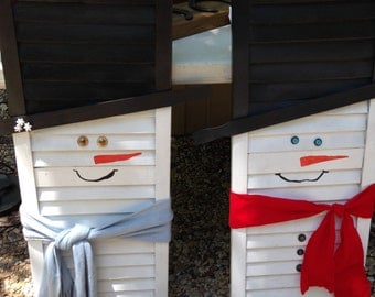 Shutter snowman