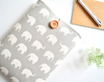 Elephant Kindle Case, Paperwhite Cover or Custom Fit eReader, Cute Kindle Sleeve, Amazon Fire HD 6, 7, 8.9 inch Custom Size