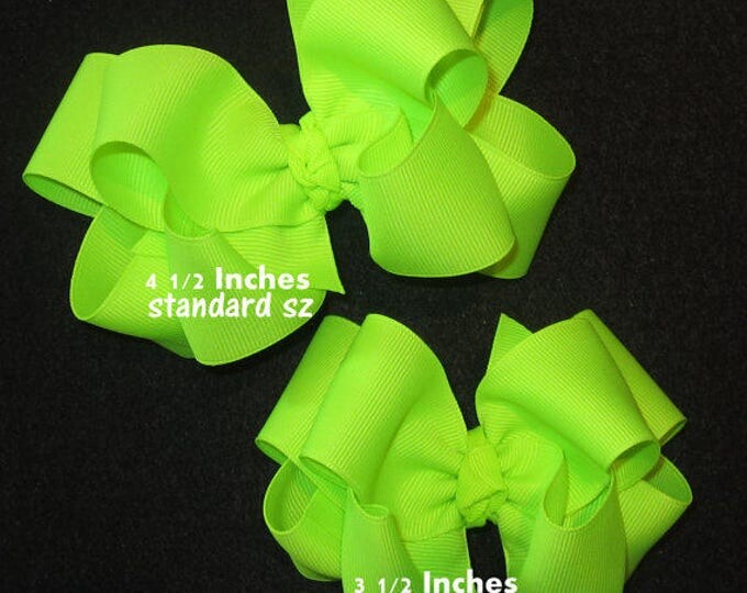 Boutique Hair Bows, Neon Hairbow, Tutti Fruiti Tropical Hair Bow, Double Layered Bow Boutique Layered hairbow, Girls Bows, Large Hairbow