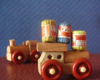 Set of Three 1:12 Scale Dollhouse Miniature Yarn Skeins