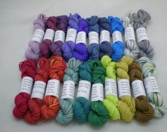 Mini Skeins - Holiday Yarns Flock Sock 5 g set of 20 (set 2)