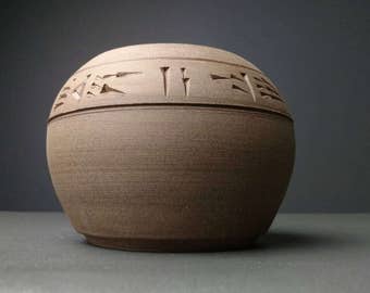Cuneiform Round Vase