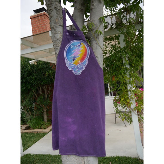 Grateful Dead Skull Handmade Batik Apron