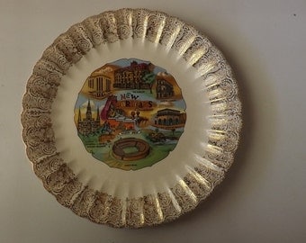 New Orleans Louisiana Souvenir Plate