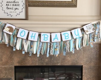 Woodland Baby Shower Banner - Woodland Banner - Woodland Custom Party - Woodland Party - Happy Birthday Banner - Hedgehog Banner