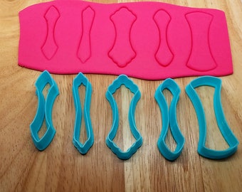 Jewelry Bail Cutter Set | Polymer Clay Cutters | Metal Clay Cutters | Clay Tools | Clay Shape Tools | Clay Cutter Set | Nested Cutting Tools