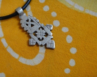 Petite Ethiopian Coptic Cross Pendant Necklace
