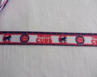 Chicago Cubs 7/8" Grosgrain Ribbon by the Yard