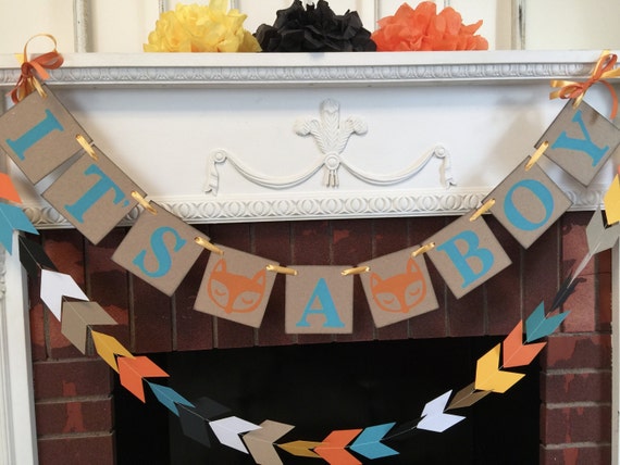 Woodland Fox Baby Shower Decorations Tribal Baby Shower It S A