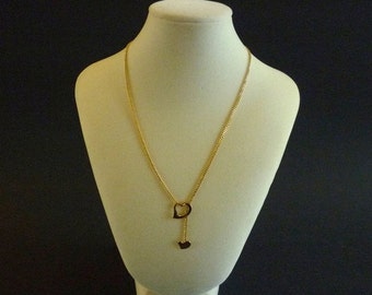 Collier AVON Lariat Nacré Et Doux - Rare, Argenté Avec Strass, Neuf Sans Emballage D'origine