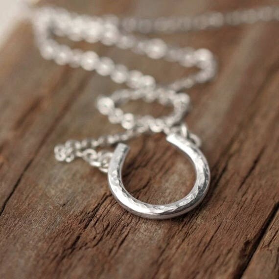 pure-silver-horseshoe-necklace-hammered-horseshoe-necklace