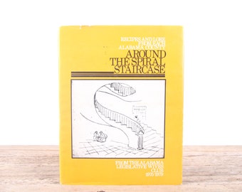 Vintage Cookbook / 1970s Recipes and Lore From Each Alabama County / Southern Cookbook / Vintage Books / Kitchen Decorative Books Gift