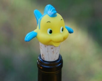 Flounder Wine Bottle Stopper Disney The Little Mermaid
