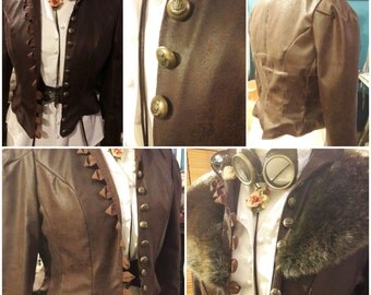 Women's Steampunk Military Jacket