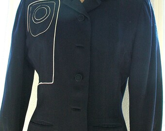 Lilli Ann Splendor! Mid-Century Jacket with Stunning Detail
