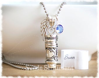 Cremation Jewelry • Memorial Necklace • Urn Necklace • Cremation Locket • Miscarriage Jewelry • Remembrance Pendant