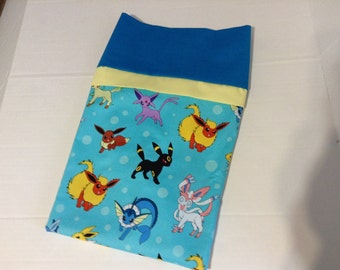 Cotton Pillowcases / Kids bedding / For kids Birthdays / personalized for kids /Handmade Pillowcases / Pokemon Fabric / Gender neutral