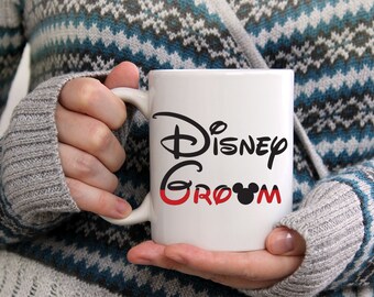Disney Groom Mug, Wedding Mug, Disney Groom Ears, Wedding Gift, Disney Mug, Gift for Groom, Engagement Gift, Disney Wedding Gift Mug, Custom