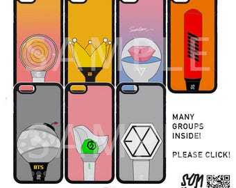 KPop Lightstick Phonecase (Iphone/Android Phone)(Many Groups available!) +Pls see ITEM DETAILS for available list+