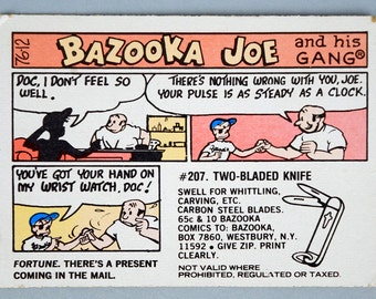 1976 Bazooka Joe Comic Card "Doc I Don't Feel So Well" # 76-12