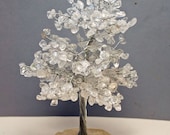 Orgone Clear Quartz Crystal Tree w/mix of Metals 8 1/2 inches high Holiday Sale!