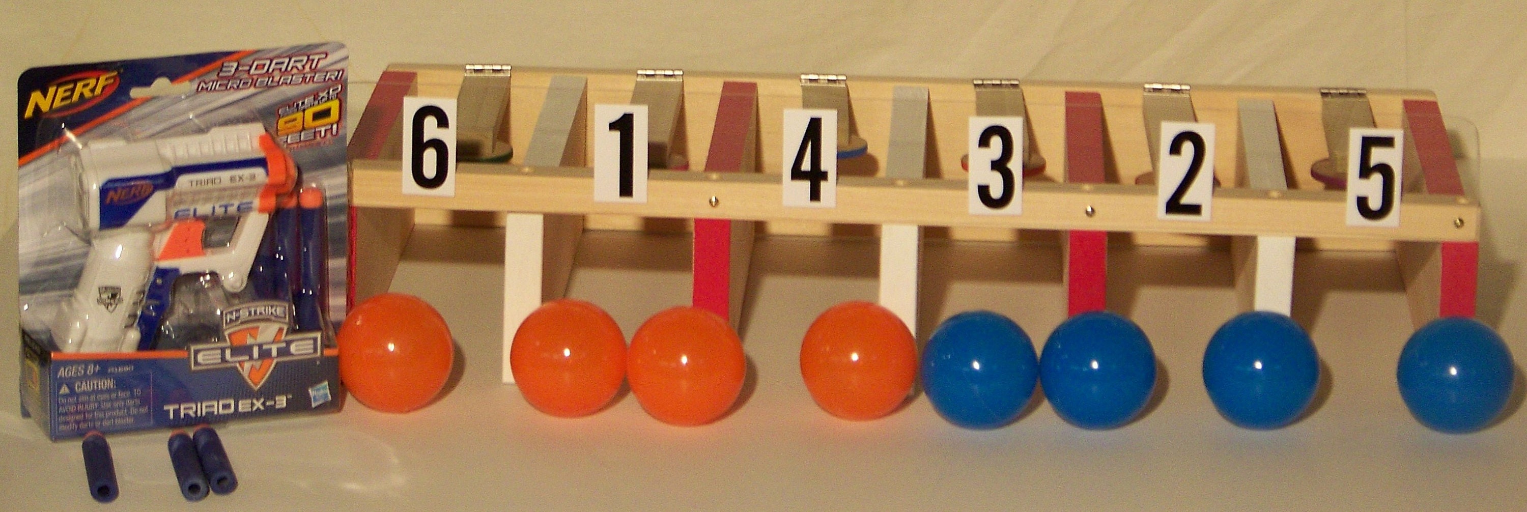 Shooting gallery carnival game tailgating ball roll lawn