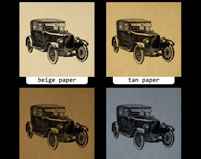 Printable Digital Antique Car Graphic Vintage Car Download Illustration Image Clip Art Jpg Png Eps HQ 300dpi No.3428