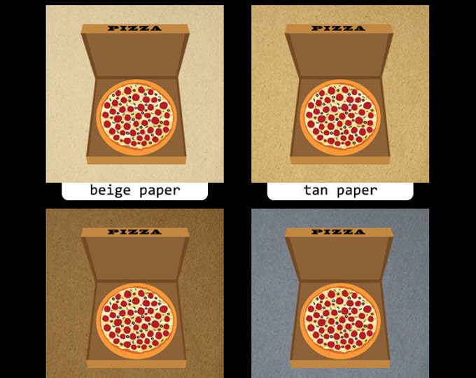 Pizza Illustration Digital Graphic Printable Pizza Image Download Vintage Clip Art for Transfers Making Prints etc HQ 300dpi No.2073