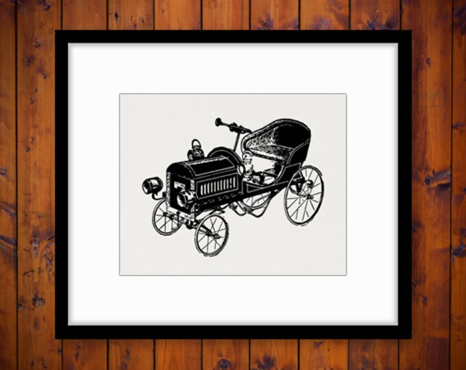 Digital Image Automobile Antique Auto Old Car Download Printable Graphic Vintage Clip Art Jpg Png Eps HQ 300dpi No.1796