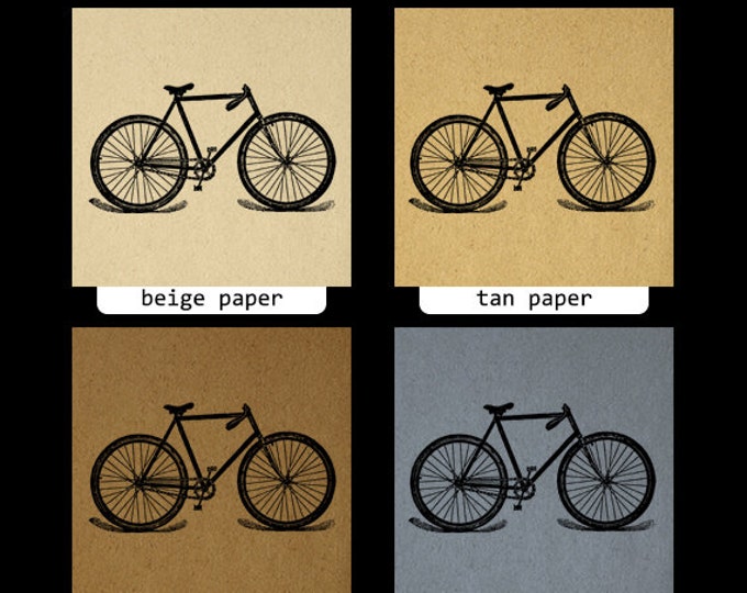 Printable Image Bicycle Download Illustrated Bike Digital Graphic Antique Clip Art Jpg Png Eps HQ 300dpi No.1476