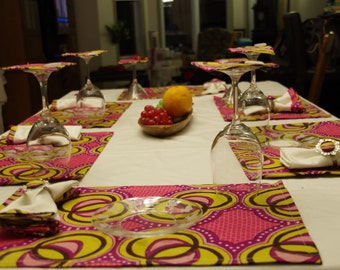Assorted Decorative cushions for two placemats