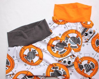 Star Wars BB8 Harem Pants 0 3 6 12 18 24 months 2T 3T 4 5 6 Baby Star Wars Outfit Toddler Star Wars BB-8 Robot pants Baby Star Wars costume