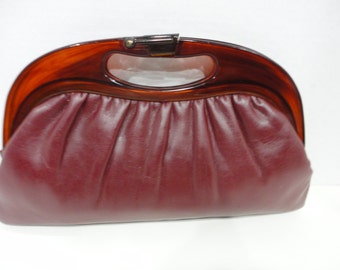 RESERVED for Francesca -Vintage Leather Handbag