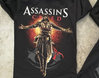 Assassin's Creed Action Adventure Stealth fictional History Templars Ubisoft Montreal BT 89 Black Timber Black T-shirt Sz. S,M,L,XL,XXL