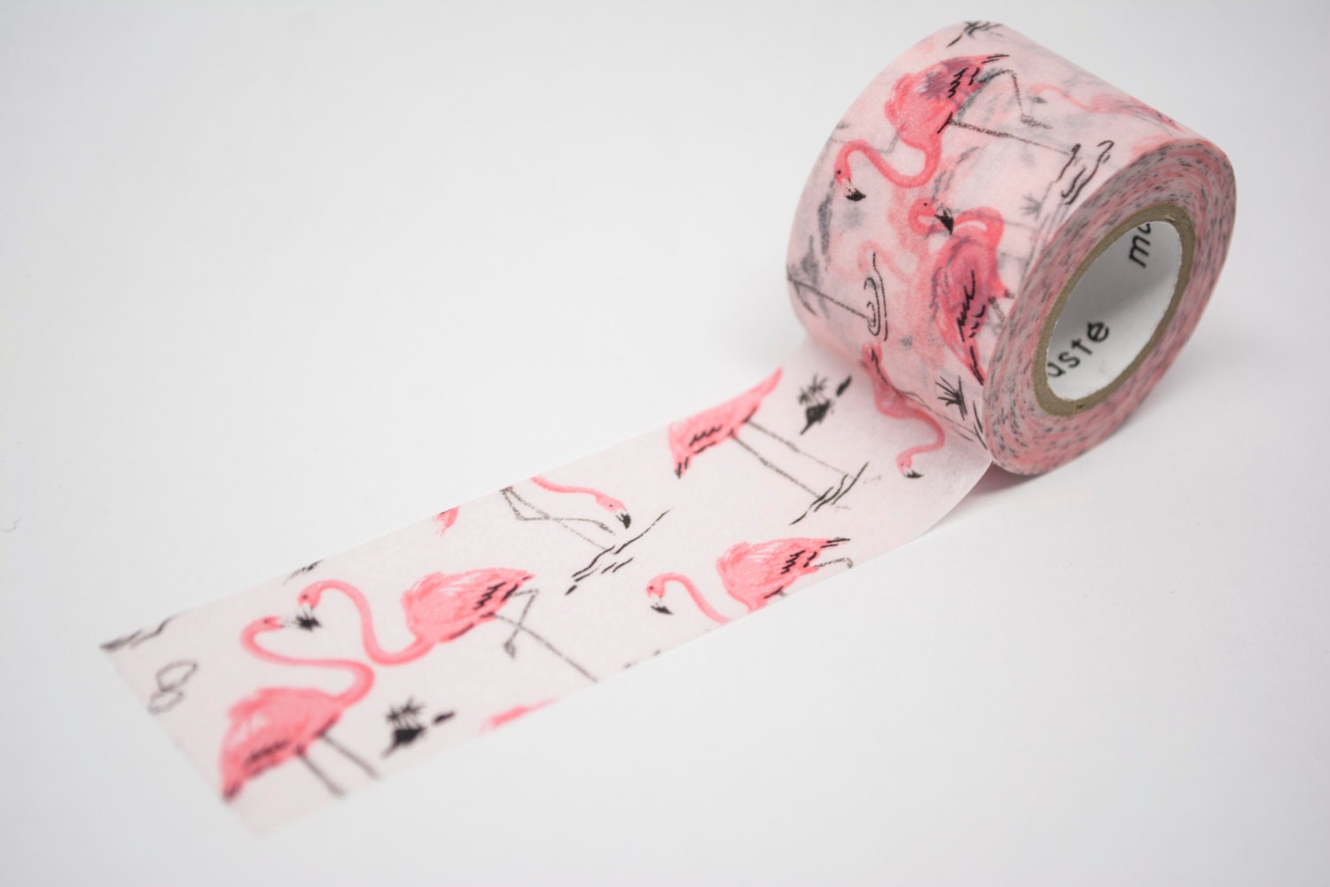 masking tape 25mm x 7m Flamingos from ollilypaperware on Etsy Studio