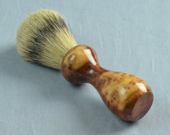 Red Melee Burl Shaving Brush, 20mm