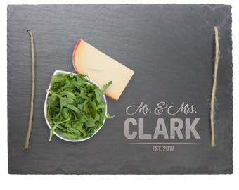 Slate Serving Tray, Engraved Serving Tray, Serving Tray Personalized, Engraved Serving Tray, Personalized Platter, Slate Cheese Board