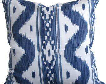 Bali Hai In Blue-Quadrille-China Seas-High End Designer Pillow Cover-Accent Pillow-Sofa Pillow-Single Sided